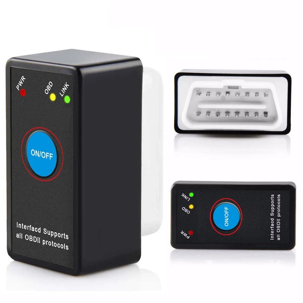V1.5 Кнопка ELM327 двигателя код читателя мини elm327 OBD2 Сброса Давления Переключатель ELM