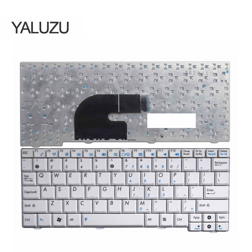 Новая клавиатура YALUZU для ASUS MK90 EEEPC MK90 EPC MK90H, сменная Клавиатура для ноутбука, белая, английская