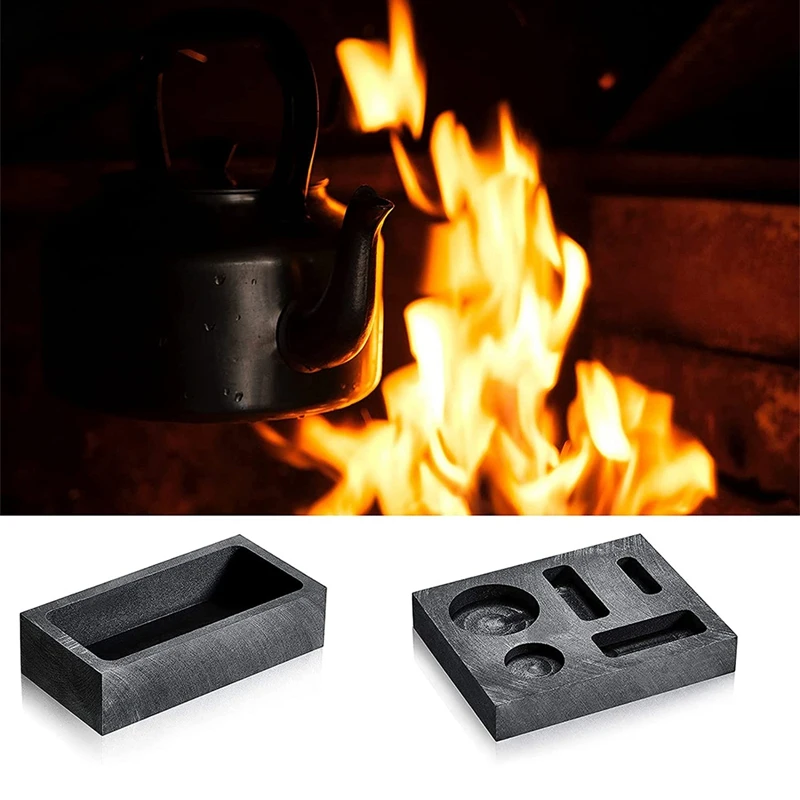 Форма для графитового слитка форма тигля 1 кг и свинцового чугуна 5 в с 2 угольными