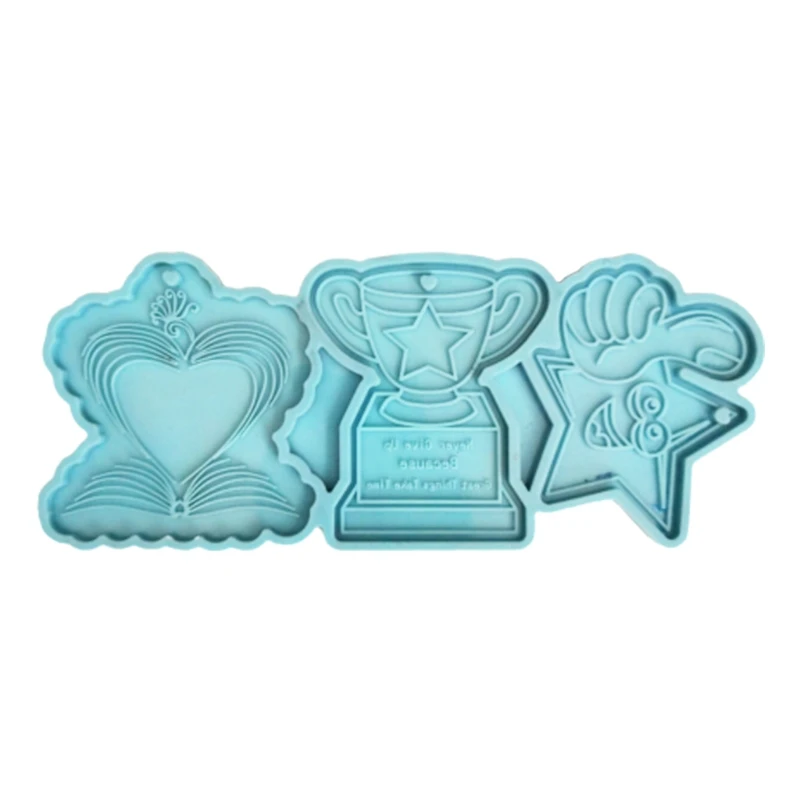 

Earrings Pendant Silicone Mould Keychain Epoxy Resin Mold DIY Crafts Jewelry Necklace Casting Tool