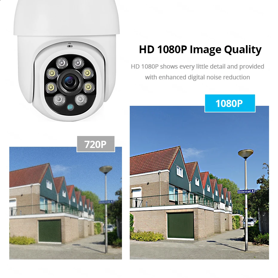 Towode наружная 1080P PTZ WIFI IP камера приложение 2MP 4X перезаряжаемая H.265 P2P ONVIF аудио