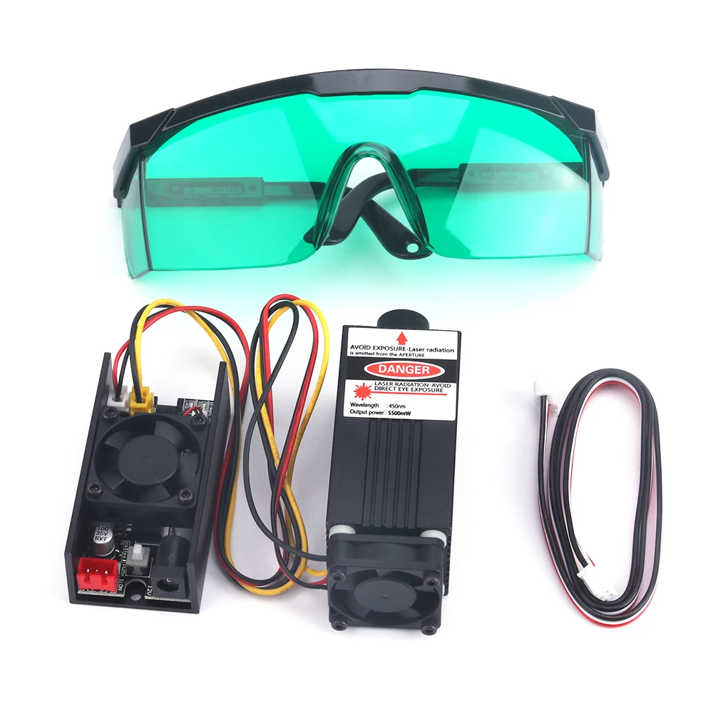 Лазерный модуль CNC 3018 Pro Max Гравировальный фокус длина 3Pin TTL/PWM лазерный гравер 1000