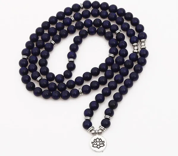

black 108 beads 8mm elastic adjustable Lotus life tree Buddha OM eye Chakra Reiki agate Onyx Bracelet necklace cfb24