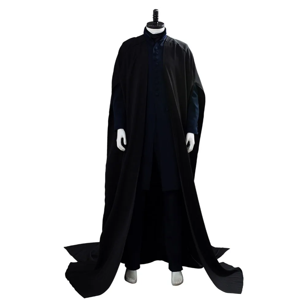 Высокое качество Deathly Hallows проф. Северус Снейп костюм плащ для косплея ПОЛНЫЙ КОМПЛЕКТ Хэллоуин карнавальные костюмы для взрослых мужчин