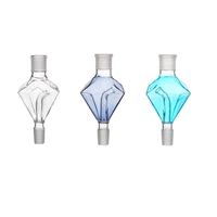 colorful diamond design glass molasses catcher for shisha hookah germany chicha accessory narguile smoking flavour oil collector