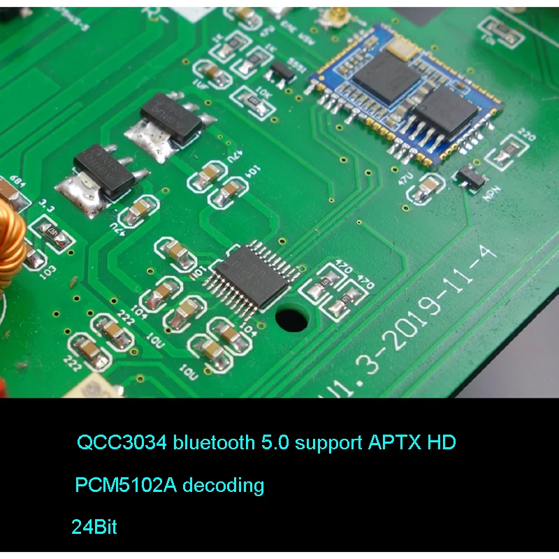 Звуковая плата TPA3116D2 усилитель звука Bluetooth 5 0 цифровая APTX HD 100 Вт + 50 * 2 NE5532 Op Amp 24BIT