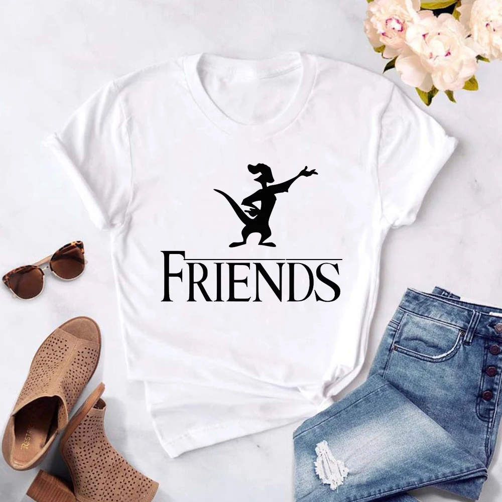 

Disney Summer Casual Style Tshirt Simba Best Friends Timon O-neck Shirts Hakuna Matata France Hot Sale Tee shirt Meilleure Amie