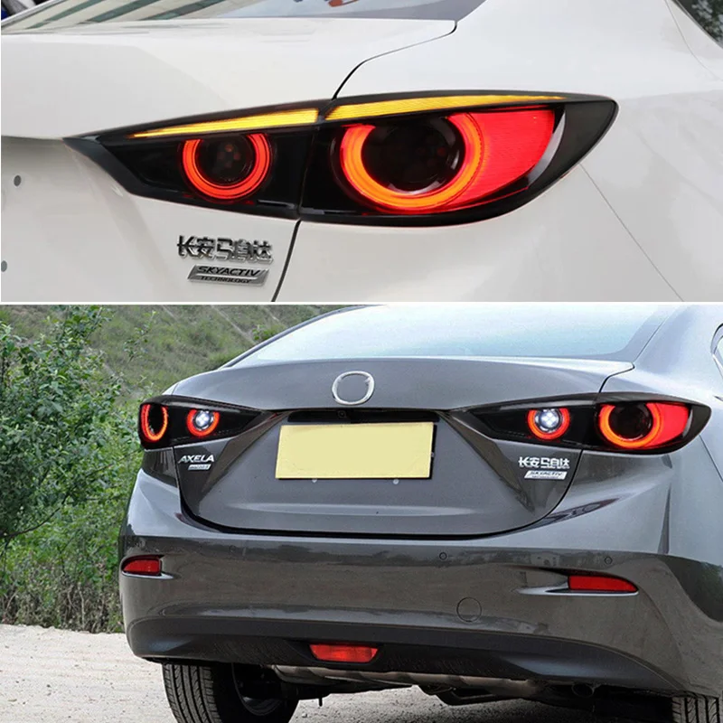 Rear Running Light + Brake Reverse Dynamic Turn Signal Car LED Tail Taillight For Mazda 3 Axela Sedan 2014-2018 | Автомобили и