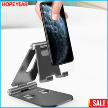 Metal Phone Holder ,Foldable Desk Tablet Stand ,Universal Portable For Smartphone Iphone  & iPad/ Pad, Adjustable Mini Size