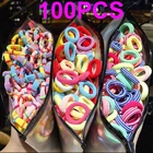 100 шт., резинки для волос для девочек