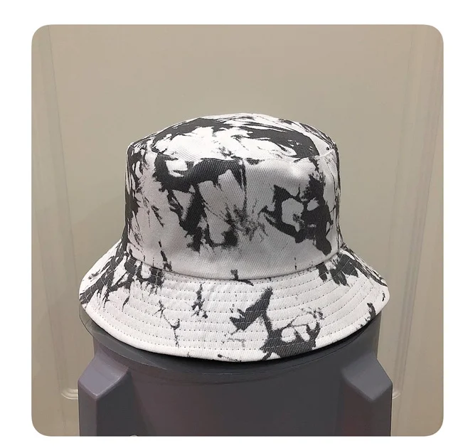 

Fashion Rainbow color Women Man Hat Bucket Cap Cotton Casual Bucket Fishing Fisherman Beach Festival Sun Tie Dye High Quality