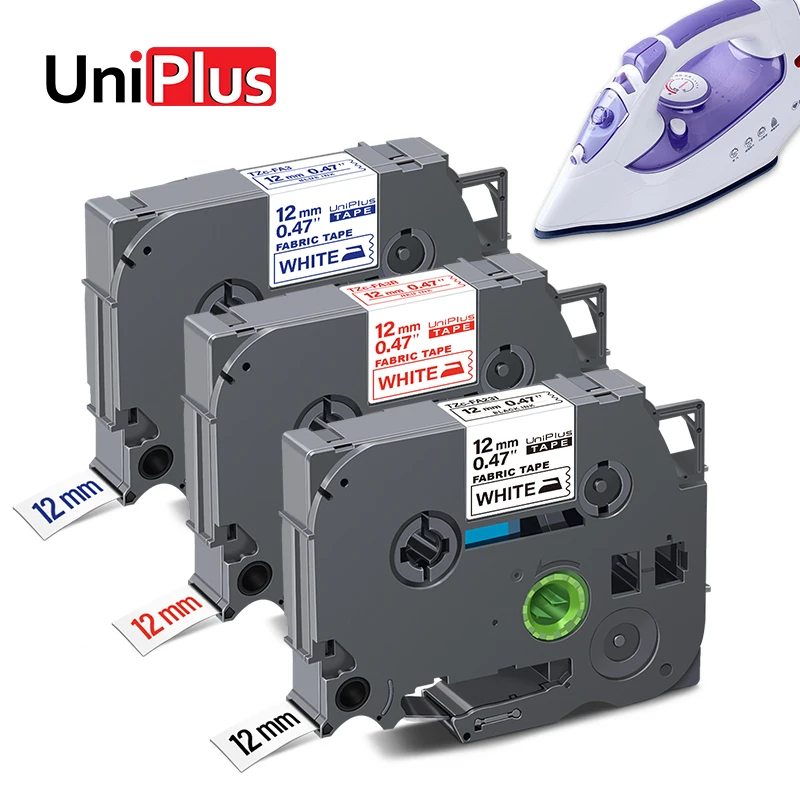 UniPlus 12/18 мм лента для маркировки FA3 FA3R FA231 ткань ленты ткани гладить на одежду FA241 FA4