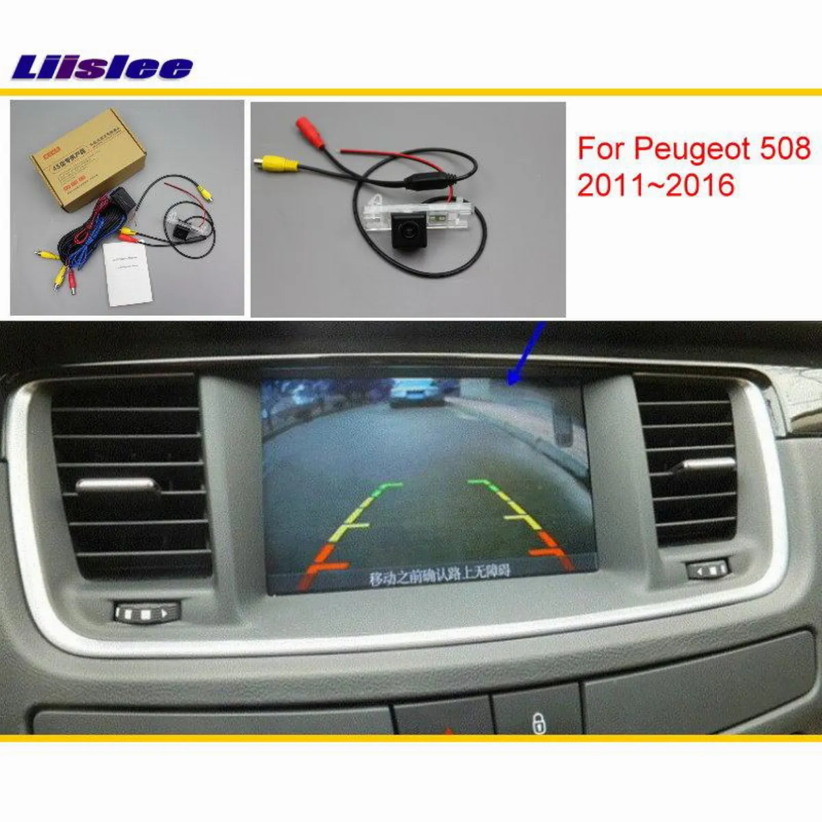 

Car Reverse Rear View Camera For Peugeot 508 2010-2020 Compatible Original Screen Vehicle Back Up CAM Sets RCA Adapter