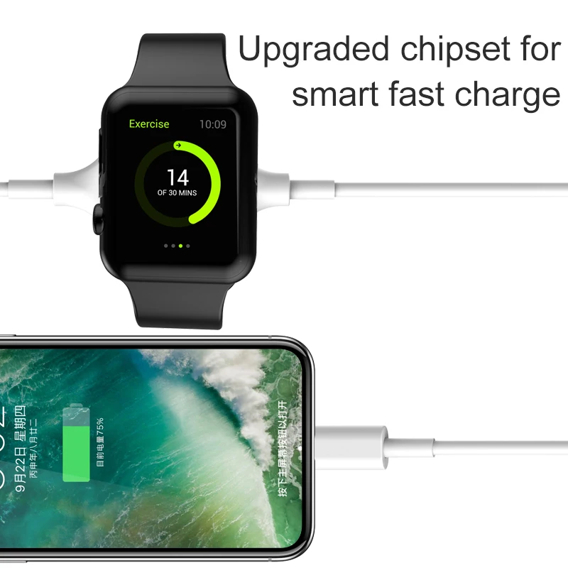 3 в 1 Магнитный IWatch Беспроводная зарядная док-станция портативный смарт-USB