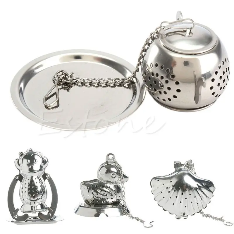 

Novelty Spice Strainer Filter Herb Stainless Steel Loose Tea Leaf Infuser Ball