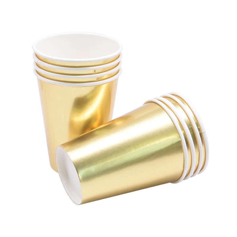 С Рождеством золотые тарелки в полоску чашки Бумага соломки для дней рождения праздничный набор столовой посуды для свадьбы или «нулевого дня рождения» курица декоративные принадлежности для вечеринок