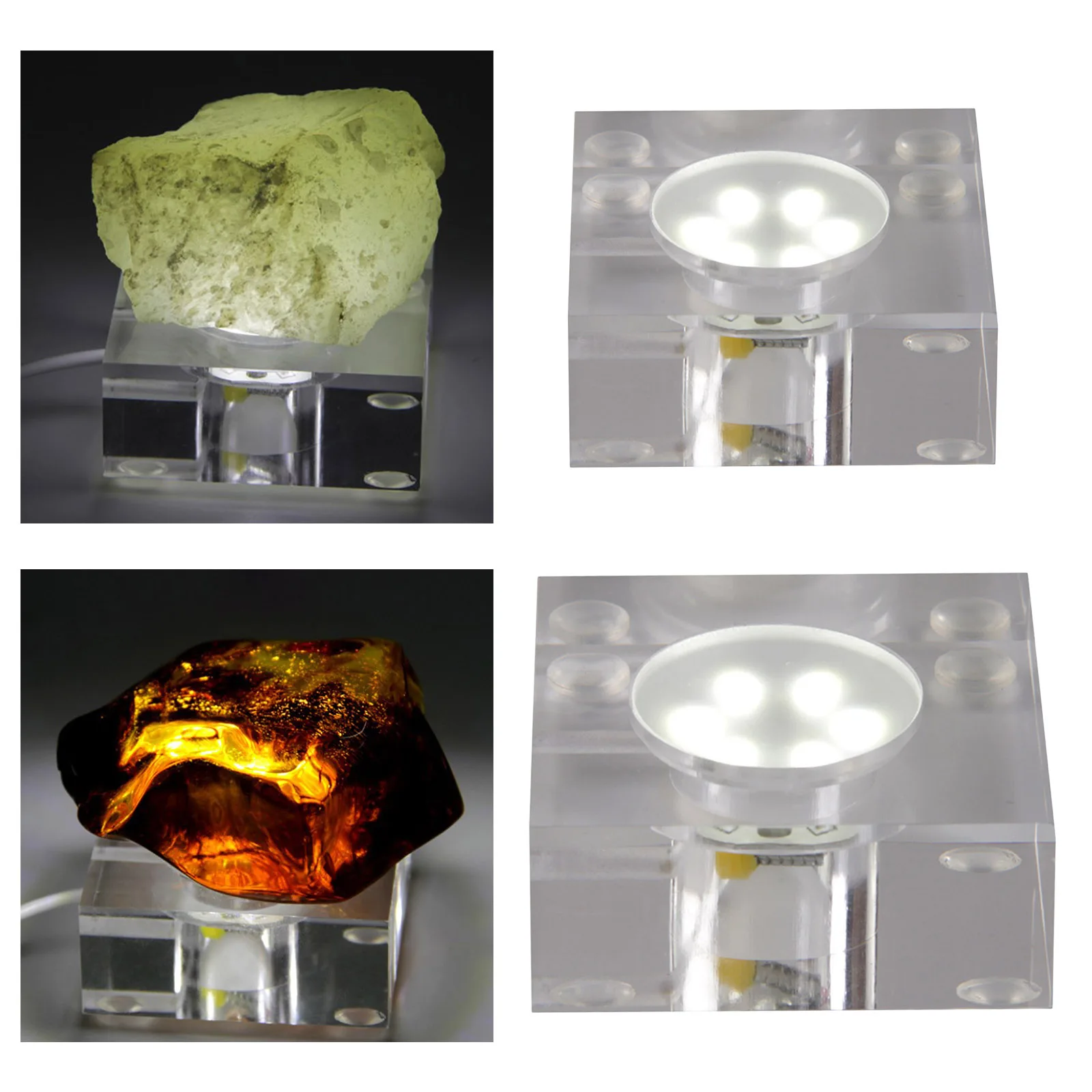 

С украшением в виде кристаллов светодиодный светильник база выставочный стенд светильник ed Дисплей плиты AC Мощность для 3D Стекло искусства