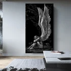 Картина на холсте с ангелами и демонами, абстрактные плакаты и принты, настенные картины для гостиной, домашний декор