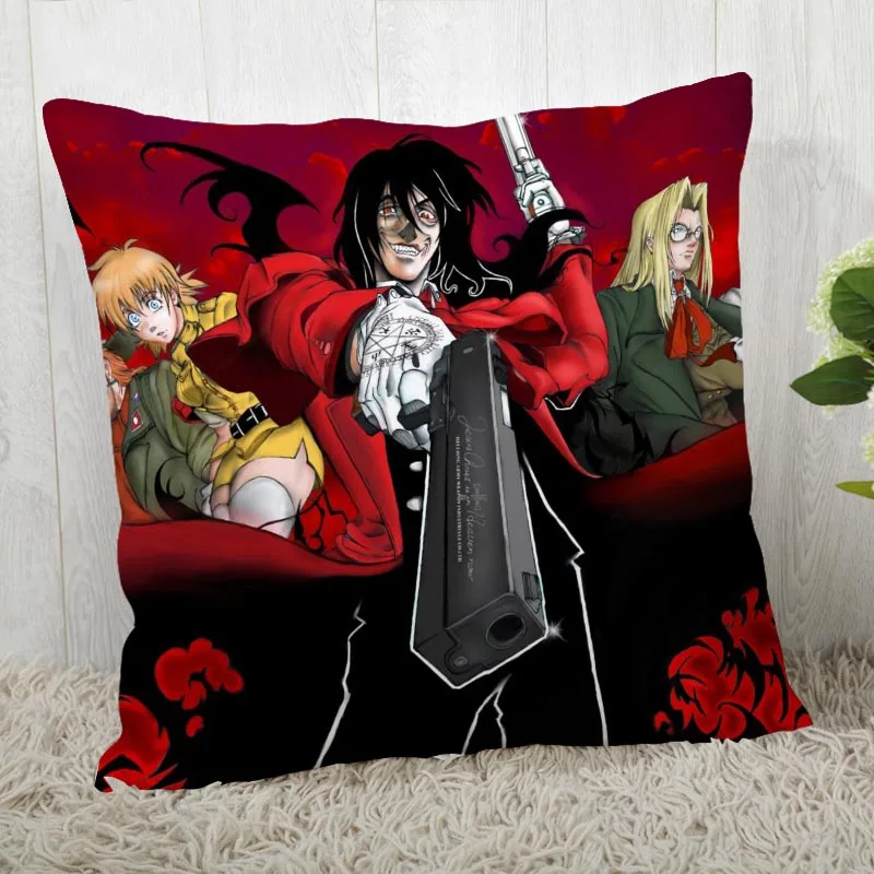 Пользовательские Hellsing наволочки квадратная наволочка Рождество молнии наволочка 40*40 см, 45*45 см(с одной стороны - Цвет: 5