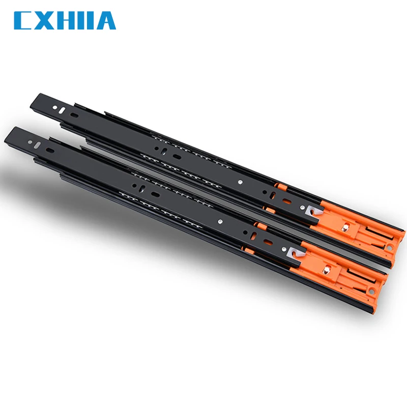 CXHIIA Направляющая для ящиков, состоящая из 3 частей, толщиной 45 мм, установка в ящик 10-24 дюйма - изображение