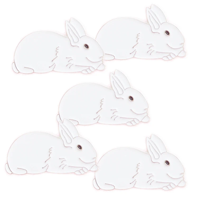 Значки для лацканов в виде Пасхальных Кроликов 5 шт. партии | Украшения и