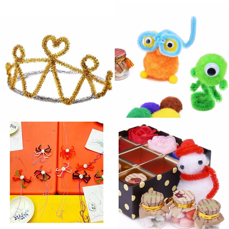 

Блестящие игрушечные шарики для волос, палочки для мороженого для активных глаз, детский набор ручной работы «сделай сам»