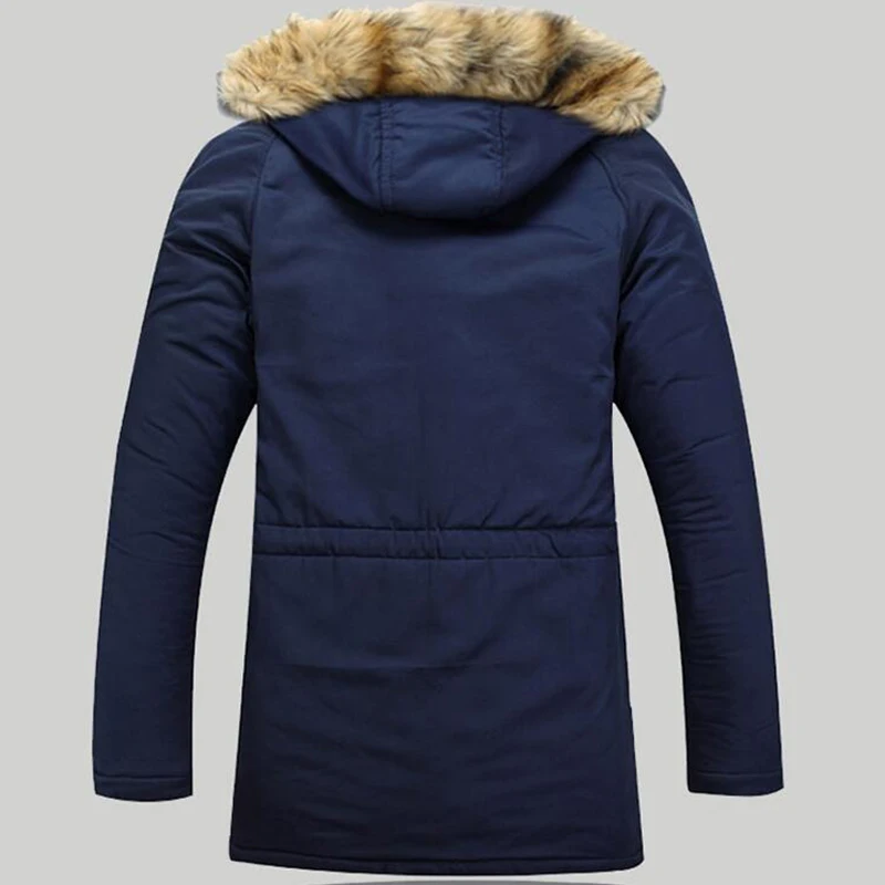 Парка мужская зимняя с меховым капюшоном до-15 градусов 8XL | Мужская одежда