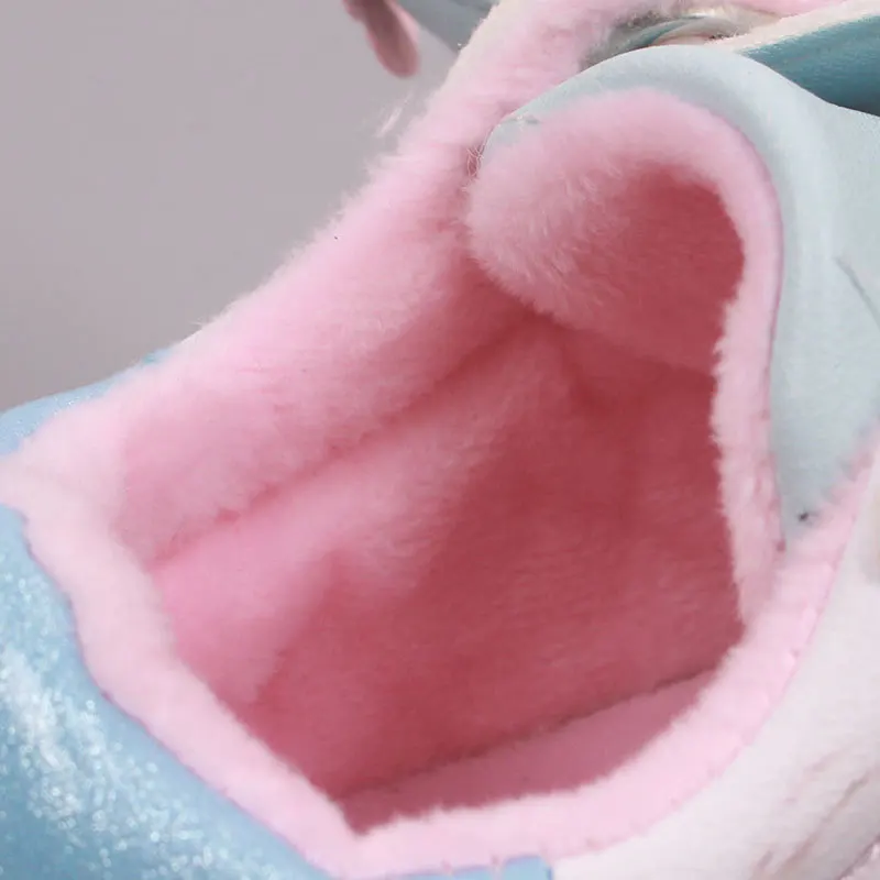 Детская обувь для девочек Плюшевая на плоской подошве Повседневная детская