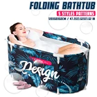 Складная Ванна, 120 см, двойной не надувной охлаждающий кулер, бытовая портативная большая бочка для ванны для взрослых