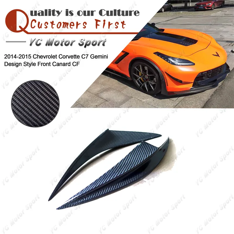 Автомобильные аксессуары из углеродного волокна Gemini Design Style Front Canards подходит для