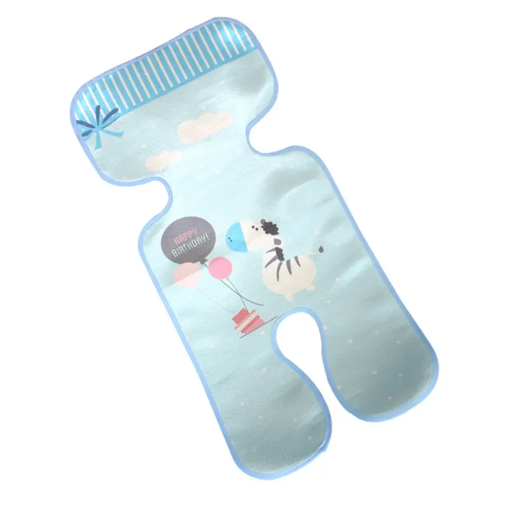 Летняя детская коляска крутой коврик моющийся дышащий ледяной шелк детский с