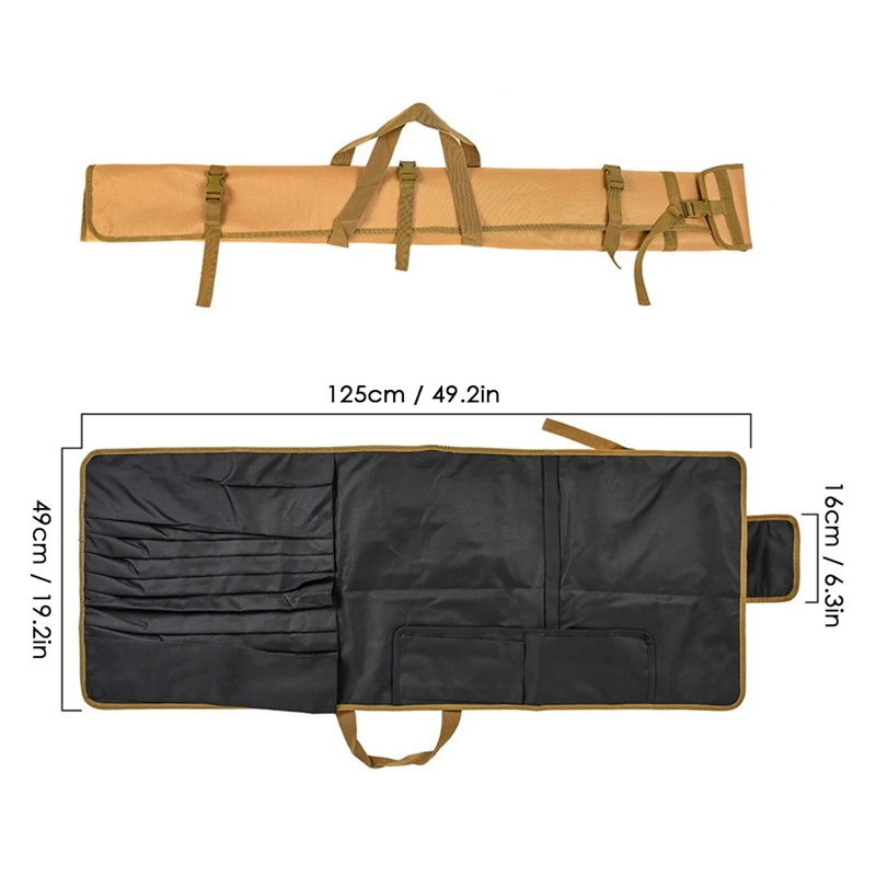 

LEO Foldable Fishing Rod Cover Bag Outdoor Travel Fishing Tackle Storage Shoulder Bag for Carp Fishing Rod