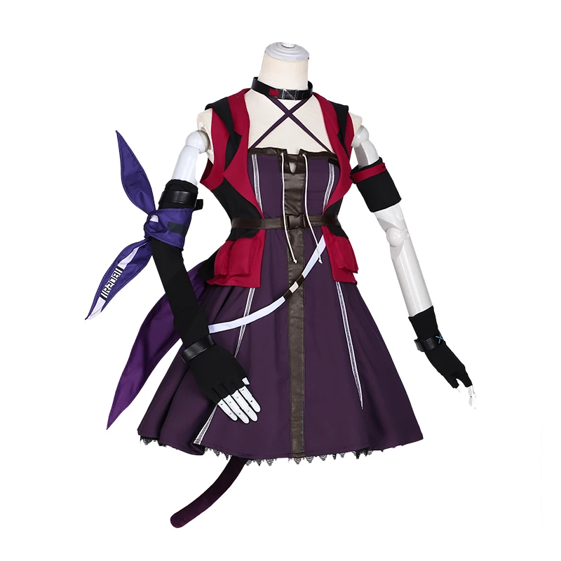 

Anime Arknights Melantha Dress Game Cosplay Costume Coat Daily Women Carnival Party Uniform Brand New