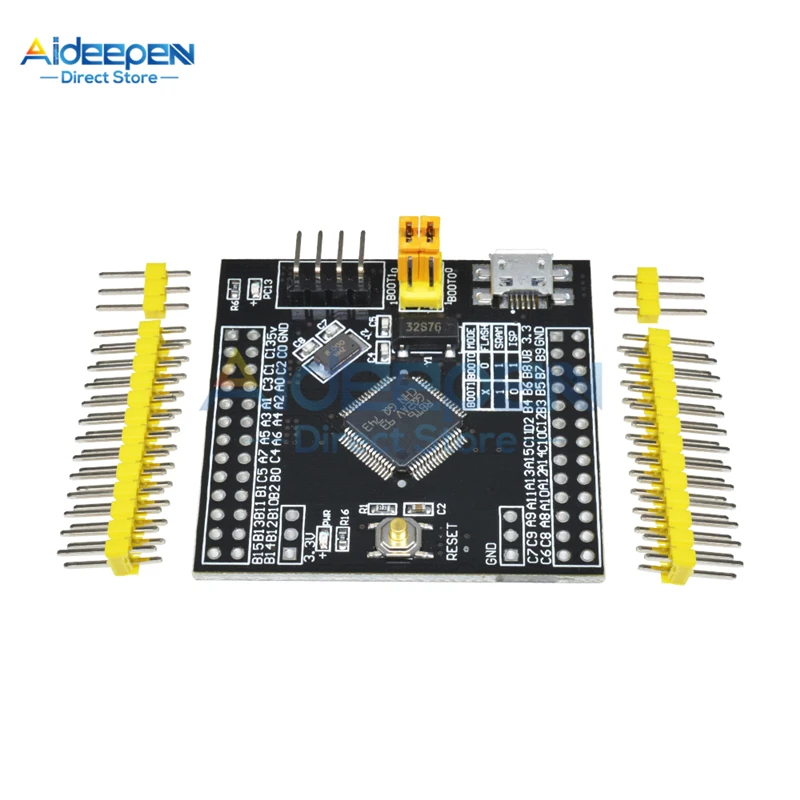 Мини STM32F103RBT6 ARM STM32 Системы модуль макетной платы Cortex-m3 IIC EEPROM РТК с украшением в