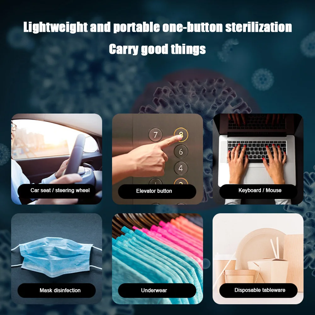 Портативная УФ-дезинфекция перезаряжаемая УФ-лампа ручное дезинфицирующее