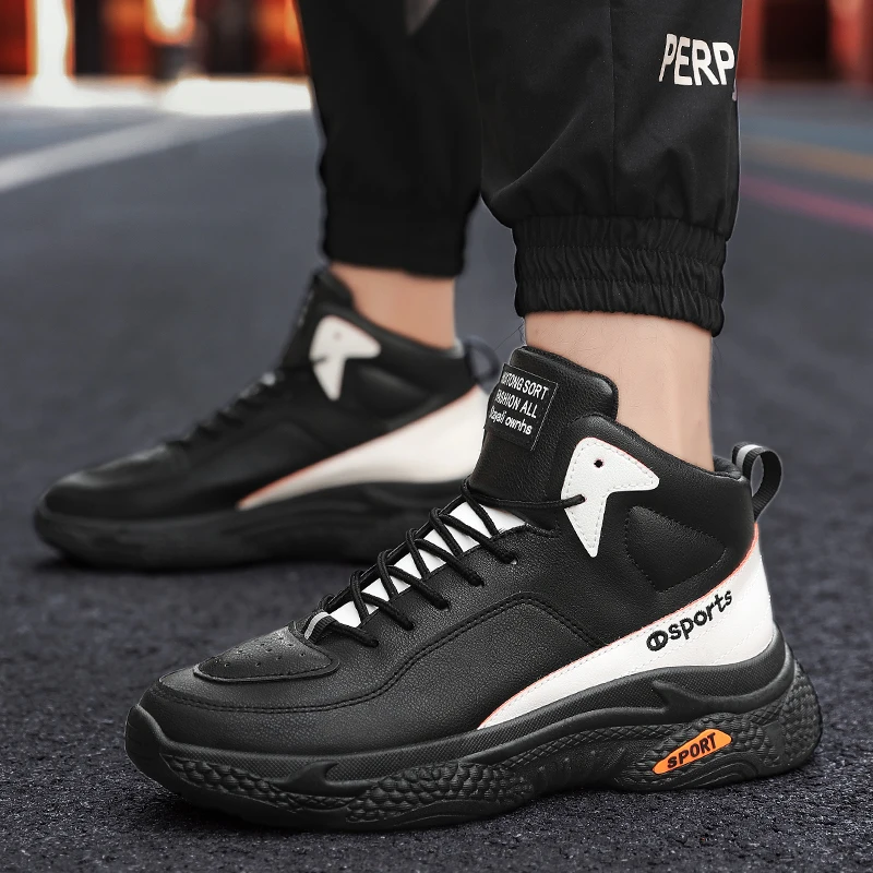 2019 г. Мужская повседневная обувь Корейская кожаная подходящая по цвету дышащая