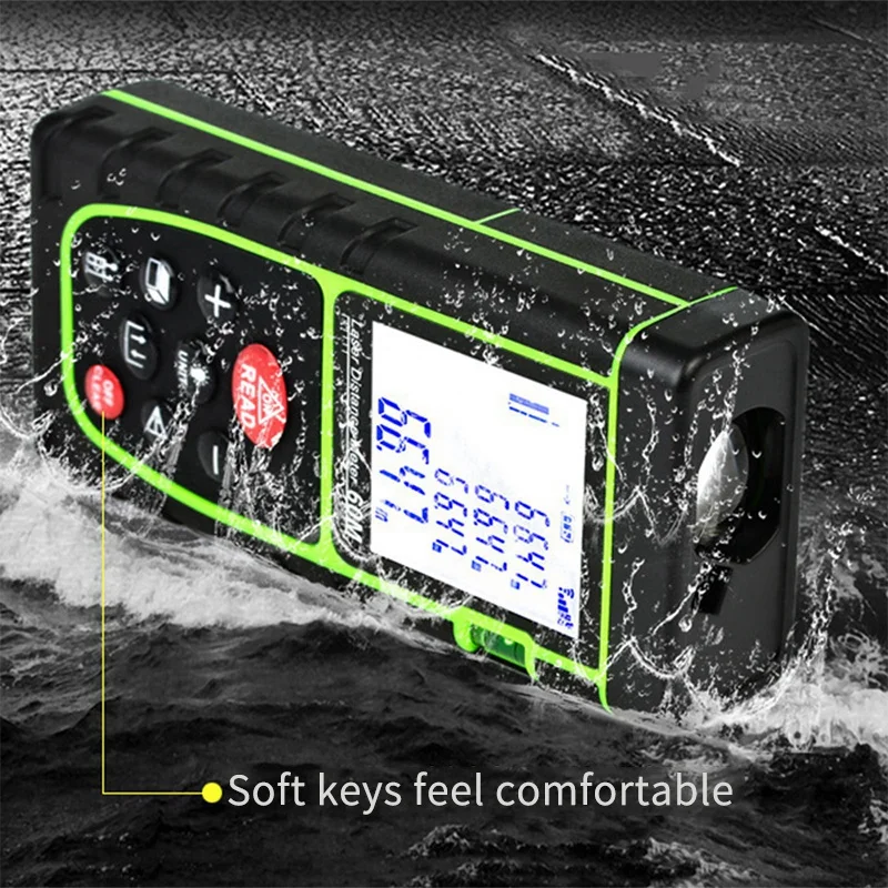 40M Meter Range Finder Measure Handheld Digital Distance Area Volume With Bubble Level Tool | Инструменты