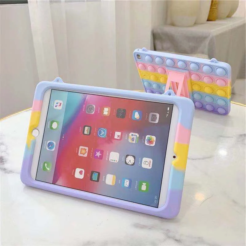 чехол поп ит Чехол для iPad Pro 2020 2019 2018 iPad Air 1 2 iPad Mini 5 4 3 2 1 возвращайтесь к ним, антистрессовые игрушки силикон Радуга чехол для планшета симпл д... (art.: 3920b6beabc17) - 3920b6beabc17