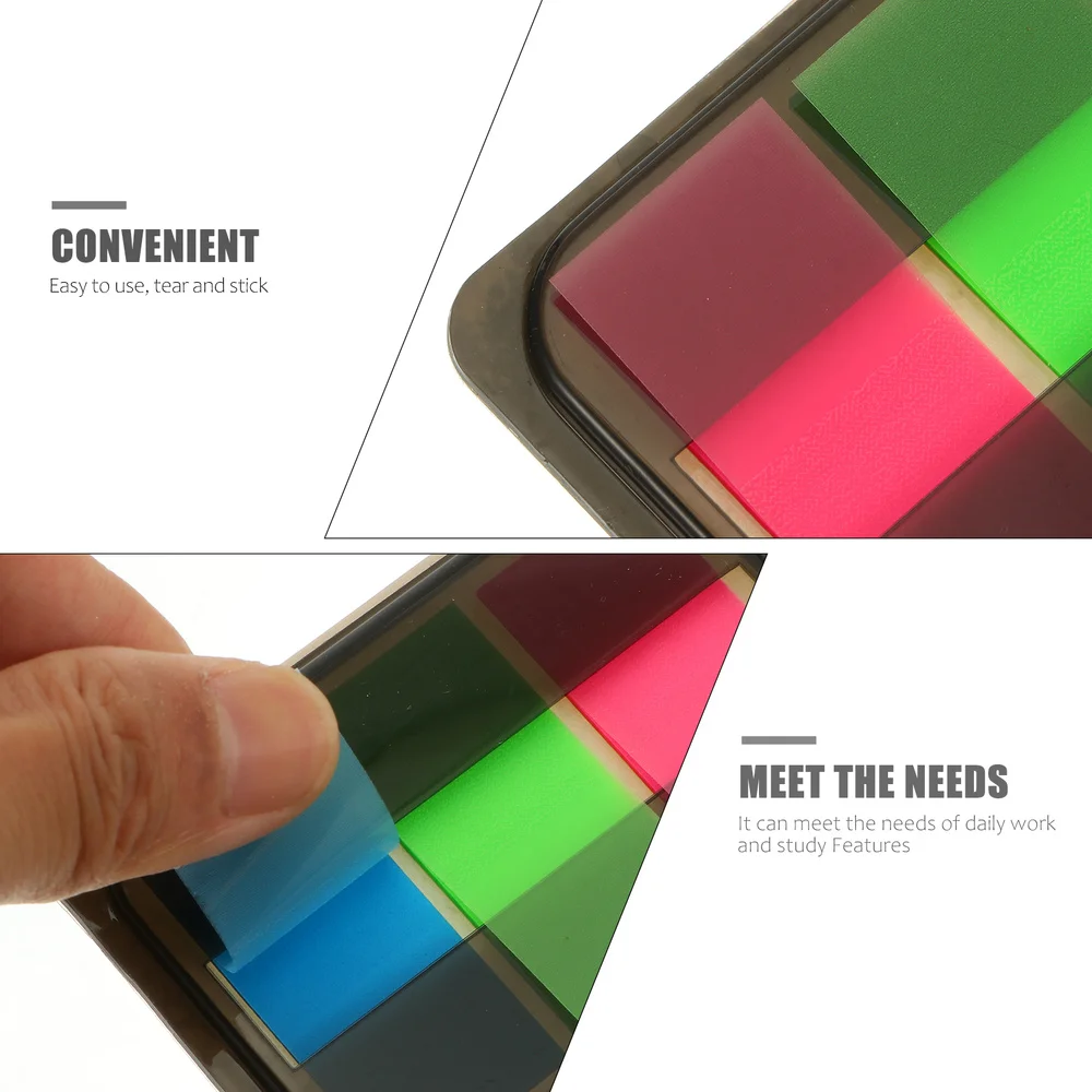 

5 Boxes Sticky Tabs Fluorescent Page Markers Tabs Label Tabs