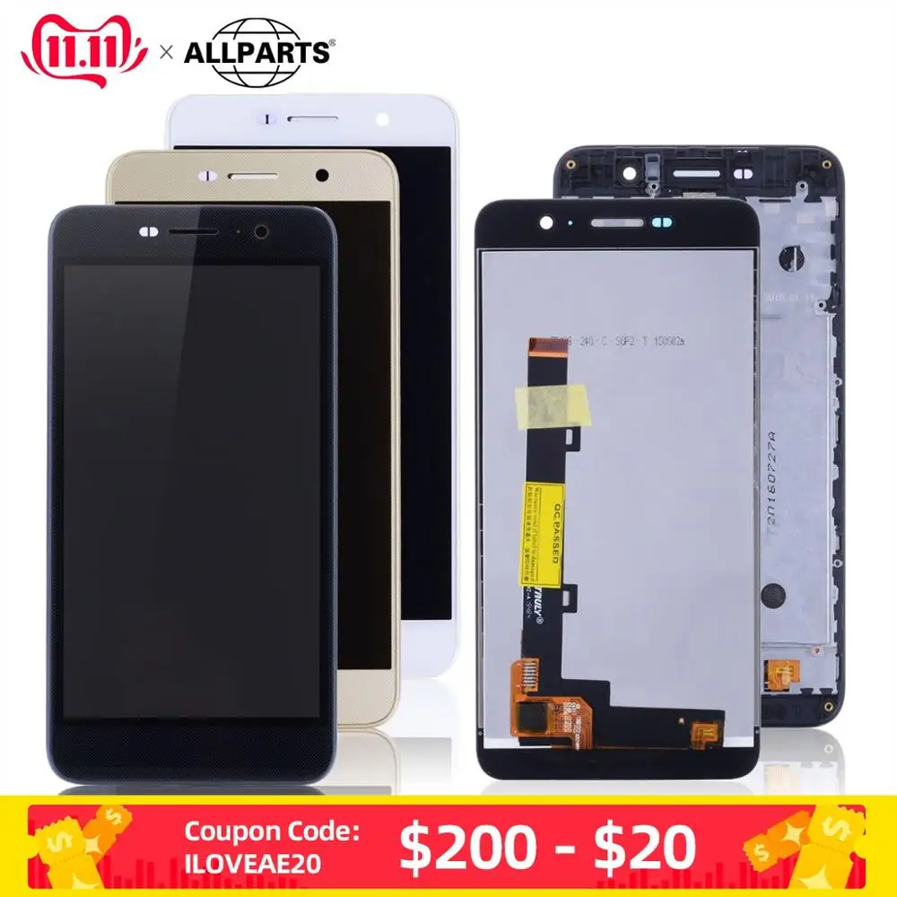 Дисплей для HUAWEI Honor 4C Pro Y6 TIT L01 LCD в сборе с тачскрином на рамке Оригинал 5.0''