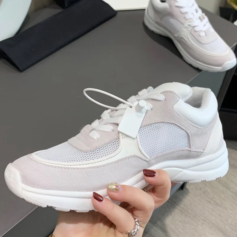 

2021Comfortable casual shoes colorful sports luxury brand multi-color lace-up leather women's high quality women