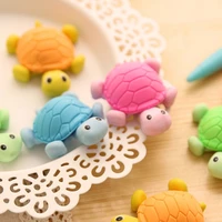 1pcspack new cute novelty turtle style pencil eraser for kids gift stationery creative erasers