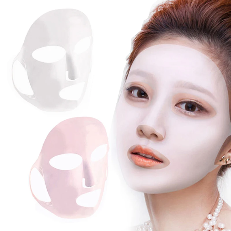 

1/2/3Pcs Reusable Silicone Face Mask Anti-off Mask Ear Fixed Prevent Moisture Essence Evaporating Fixed Lifting Sheet Face Mask
