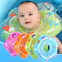 swimming baby float newborns pvc cartoon neck ring safety infant float bathing circle for swimming pool bathtub