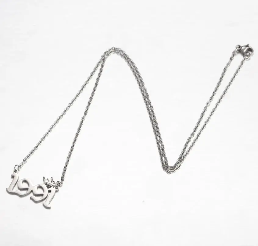 

Stainless Steel Year Digital Crown Pendant Necklace for Women Gold Color 2020 Fashion Jewelry Pendant Necklace