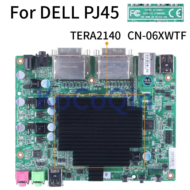 para Dell Pj45 Tera2140 Notebook Mainboard 06xwtf 512m Ram Ddr3 Computador Portátil Placa-mãe Placa-mãe para notebook
