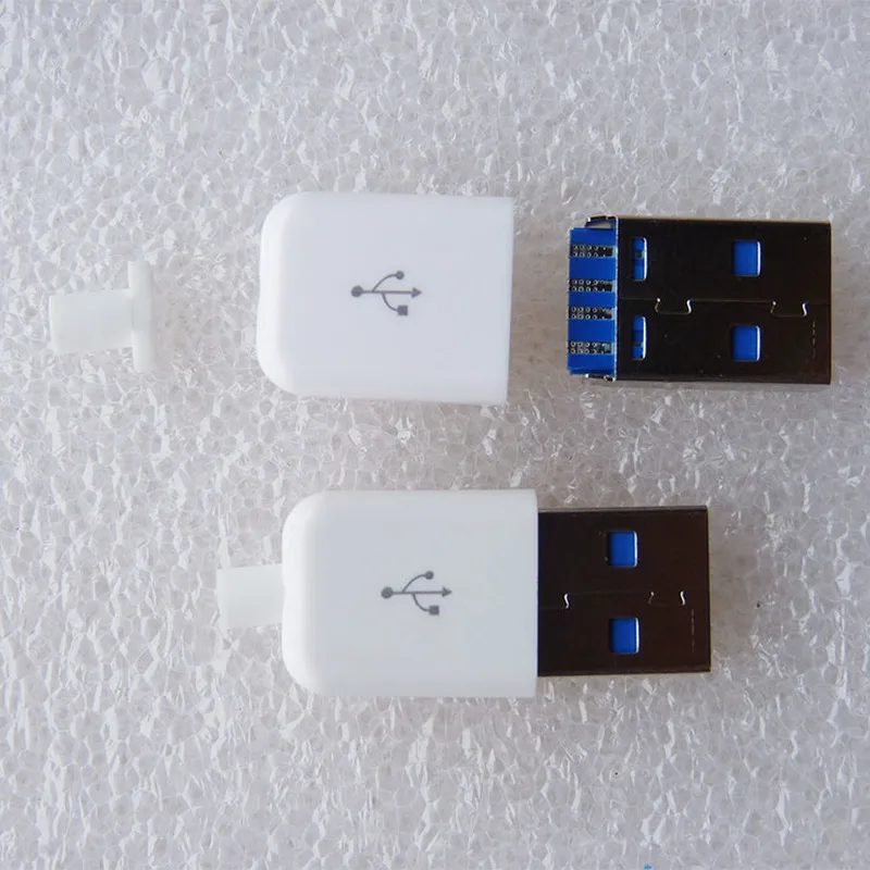 5 комплектов DIY USB 2 0 A штекер 4 штырька тип сварки гнездо 3 в 1 разъем паяльный