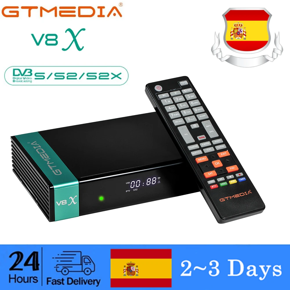 GTmedia V8X H.265 DVB S2/S2X спутниковый ТВ приемник gtmedia V8 NOVA v8 honor обновленный freesat v9 Супер