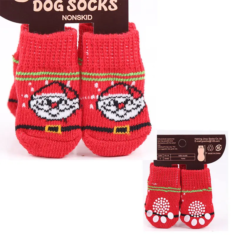 

Soft Pet Supplies Safety Cute Dog Anti Slip Cotton Sock Pet Knits Socks Puppy Dog Warm Pet Accessories Paw Protector