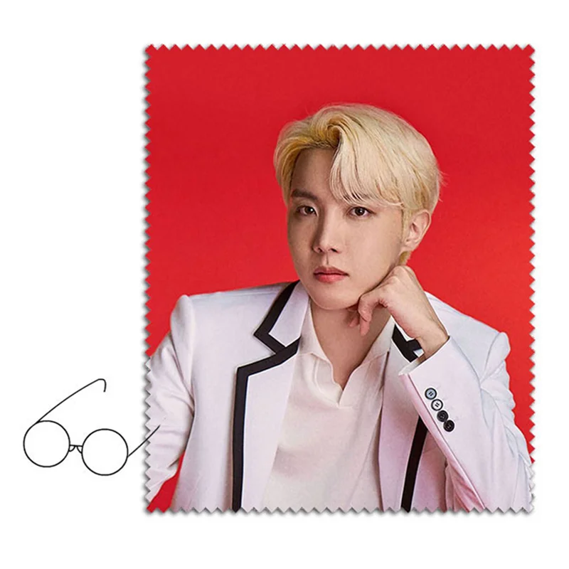 KPOP Bangtan Boys ткань из микрофибры для чистки очков объектива Kim Tae Hyung Tian Jung Kook Park Jimin
